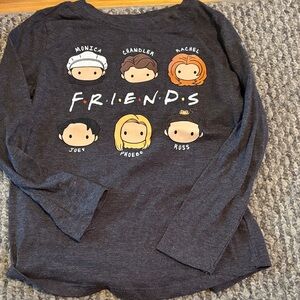 FRIENDS Kids Character Long Sleeve Tee - Dark Gray